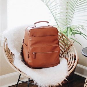 Trendy Leather Laptop and Camera Bag